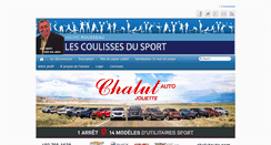 Desktop Screenshot of lescoulissesdusport.ca